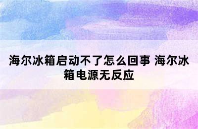 海尔冰箱启动不了怎么回事 海尔冰箱电源无反应